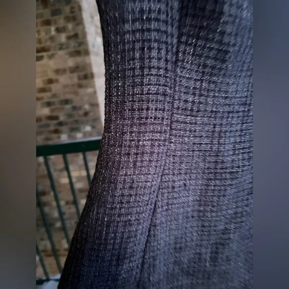 🆕 AQUA Tweed Drop Waist Mini Dress Exclusive Pearl Strap Bow Detail Size S Party - Picture 9 of 16